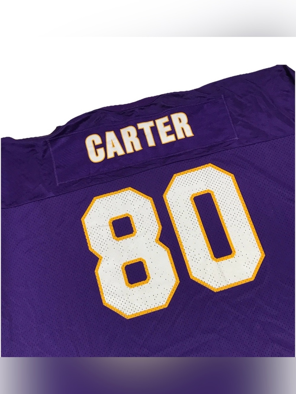 Champion Chris Carter Minnesota Vikings Jersey 3XL XXXL Purple Football Vintage - Picture 3 of 4